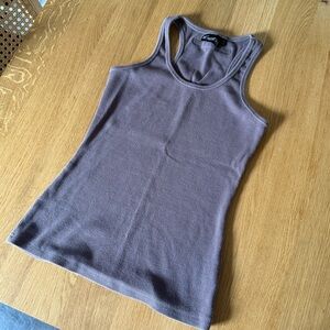 Fancy Homebody Ribbed Racerback Tank
